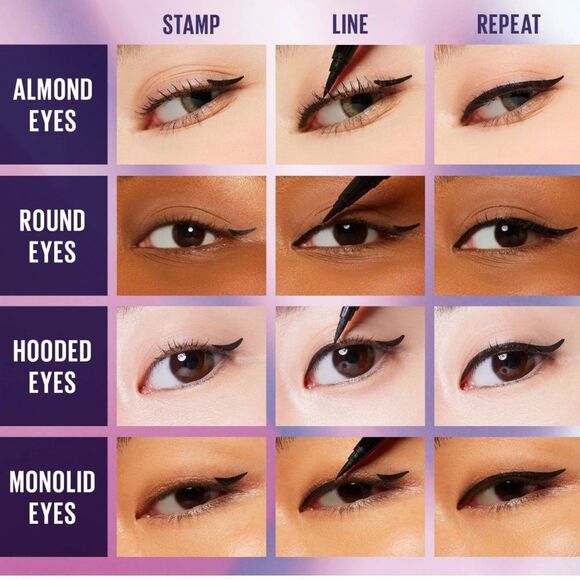 🌷 Kaja Wink Stamp Wing Eyeliner Pen and Stamp New FullSz Black - Picture 4 of 7